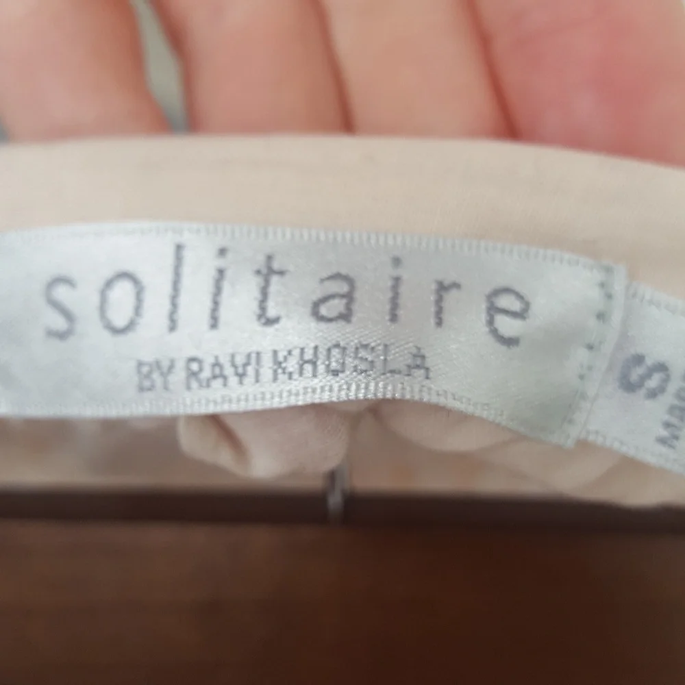 Solitaire Crochet Skirt Cream Size Small